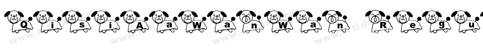 QisiAaWanWan Regular字体转换